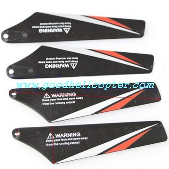 SYMA-S107-S107G-S107C-S107I helicopter parts main blades (S107C black color) - Click Image to Close